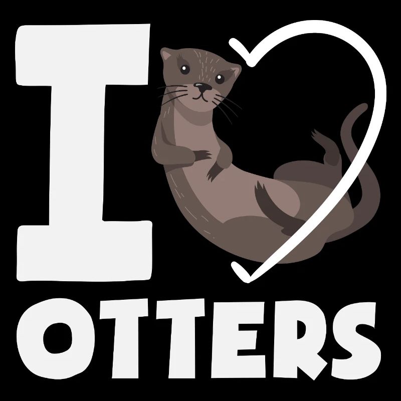 Seeotter Cartoon Herz