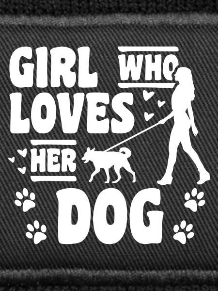 Mädchen das Hunde liebt