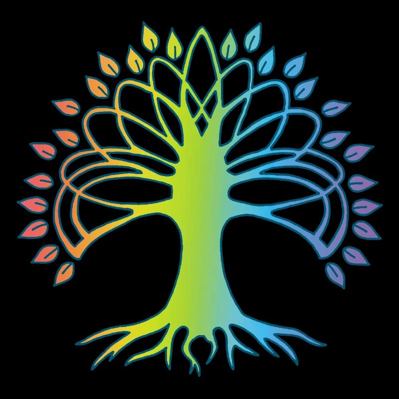 Arbre de vie multicolore