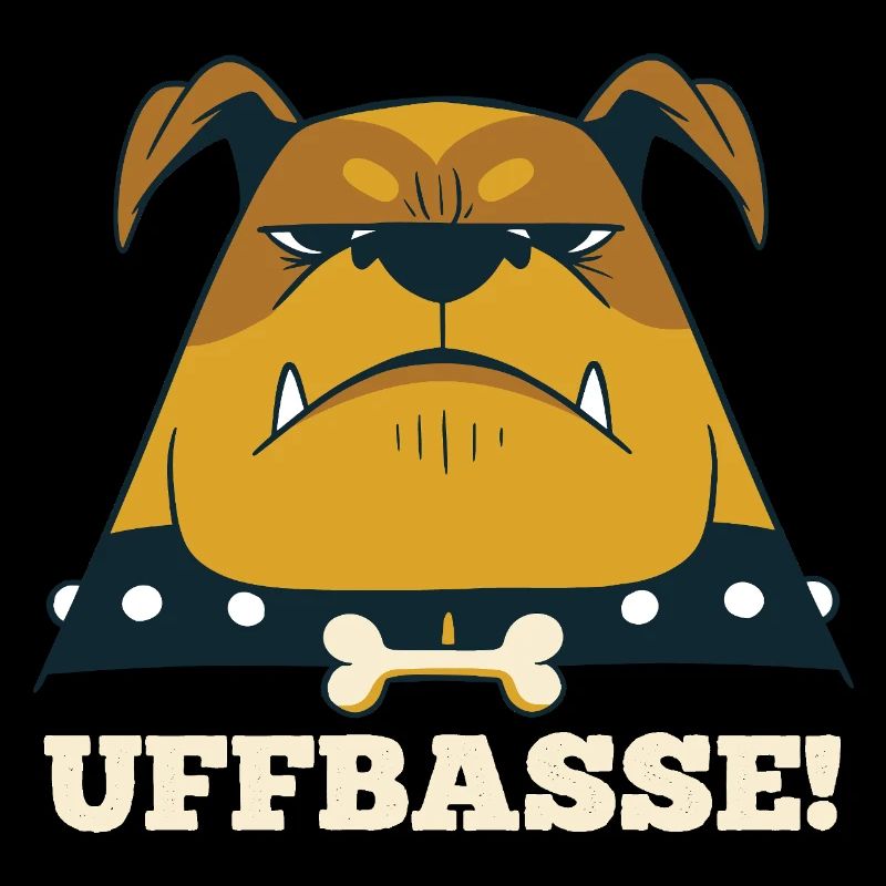 Wütender Mannheimer Hund -  Uffbasse Monnem