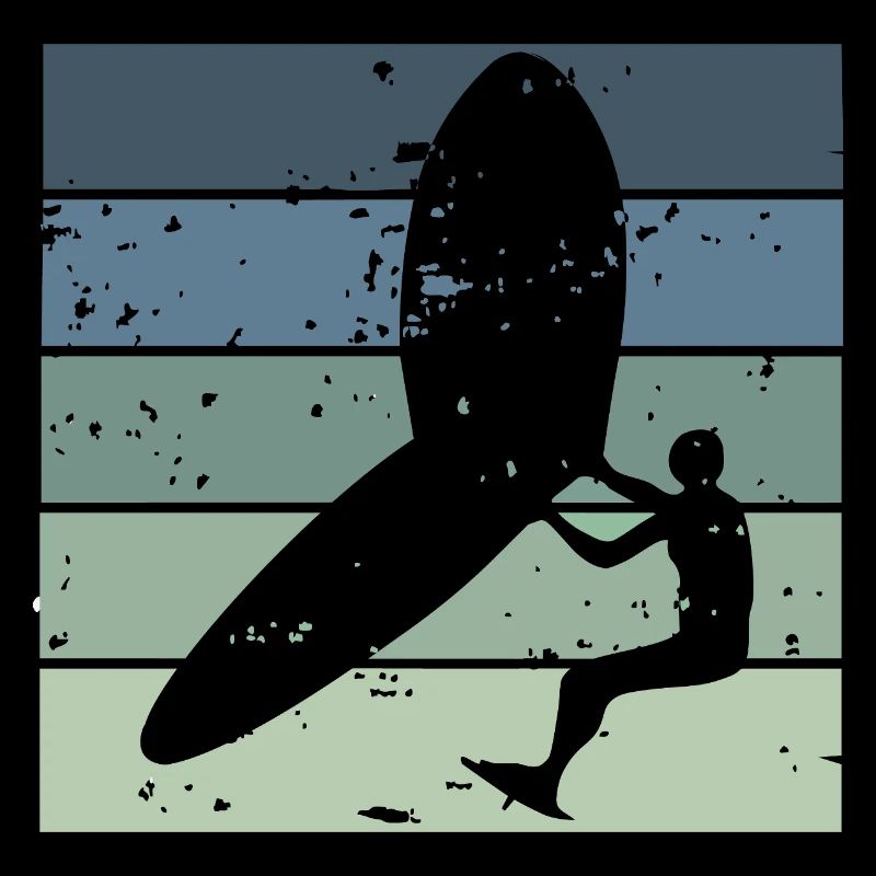Silhouette Wingfoiler with Surfboard