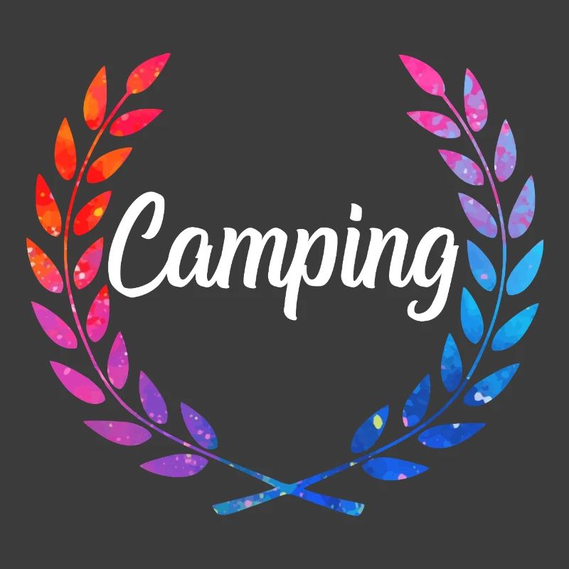 Camping Color Laurel Script