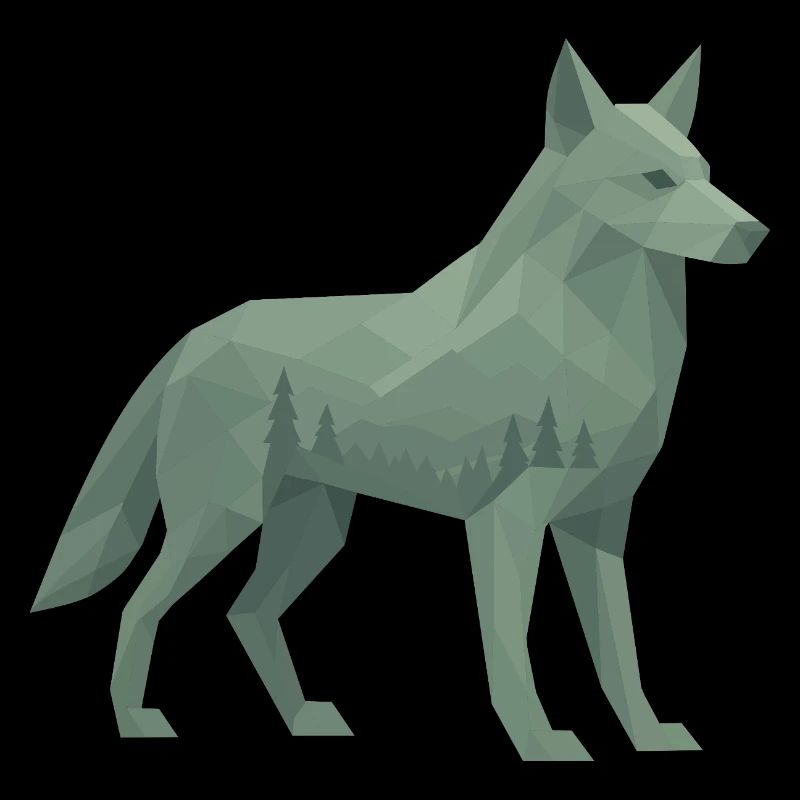 Geometrischer Wolf