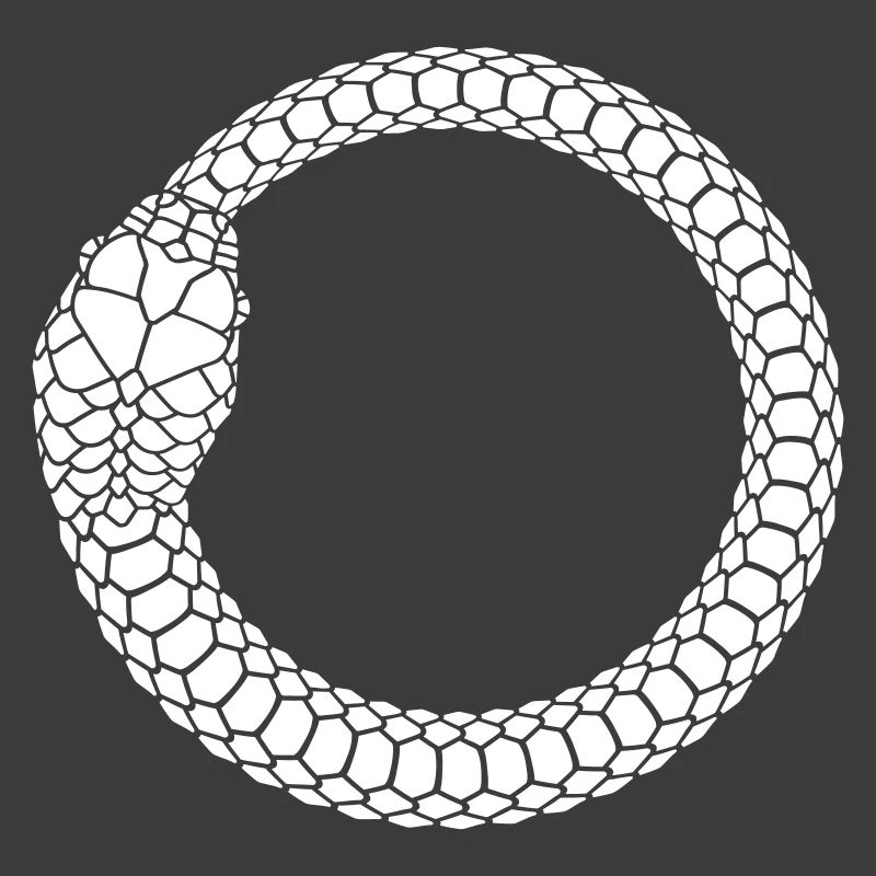 Ouroboros Snake Ring Circle