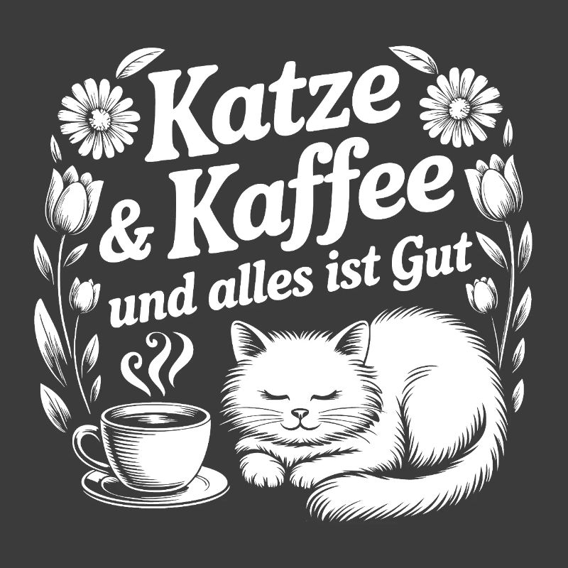 Conception de câlins pour chat et café