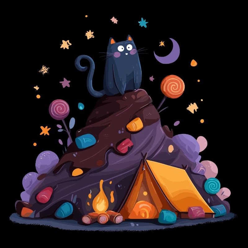 Katzencamp am Vulkan