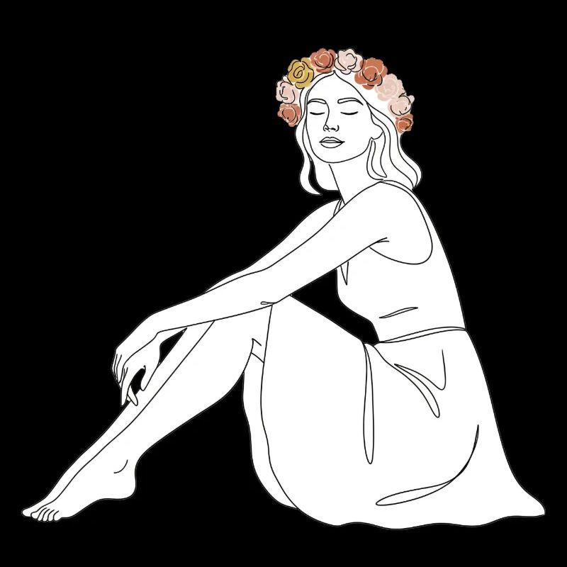 Rose – Line Art Sommermotiv