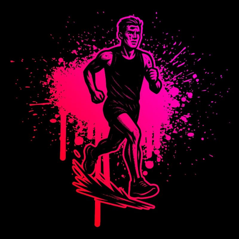 Design vintage de course pour la course