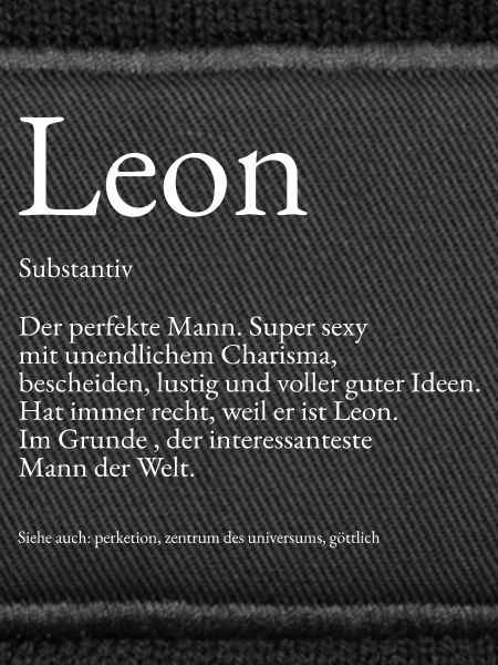 Leon – Witzige Namensdefinition