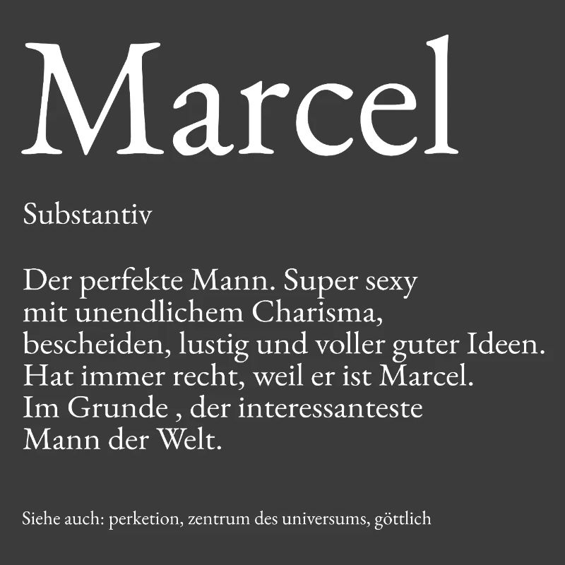Marcel Dictionary explanation First name Marcel