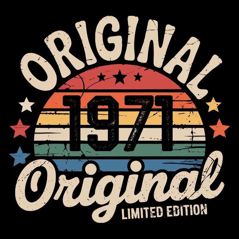 1971 Vintage Édition limitée Cadeau 1971