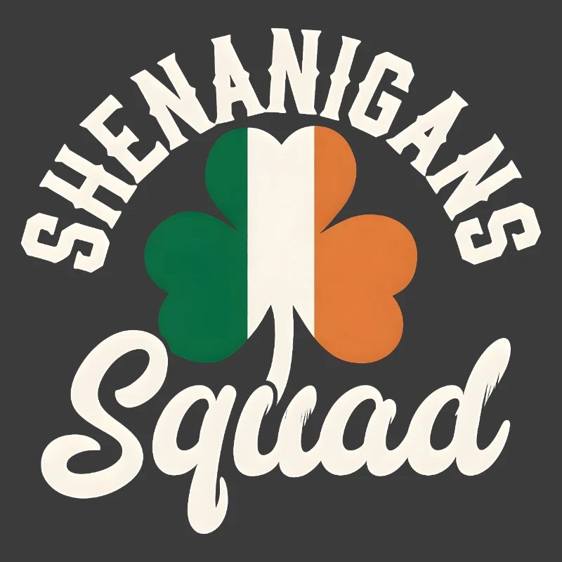 Irish Shenanigans Squad Shamrock Design