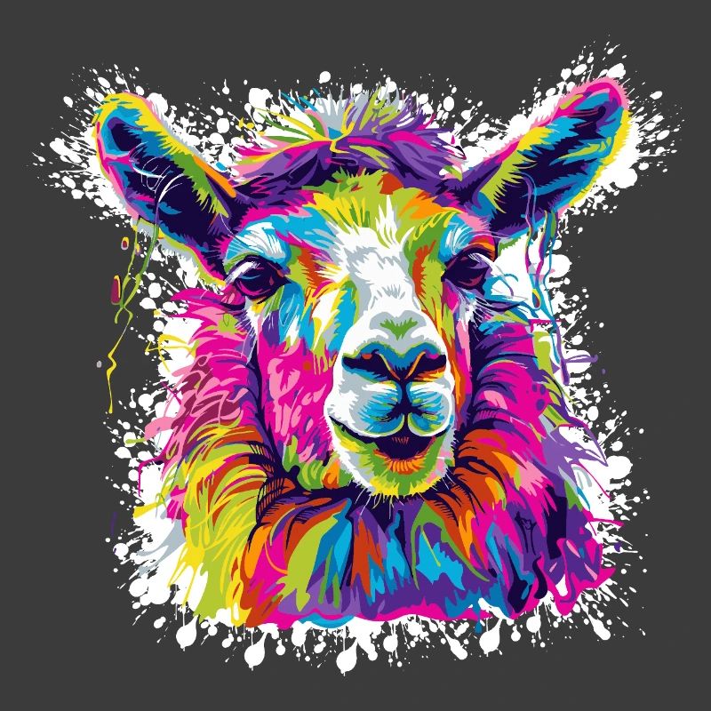 Llama Neon Pop Art