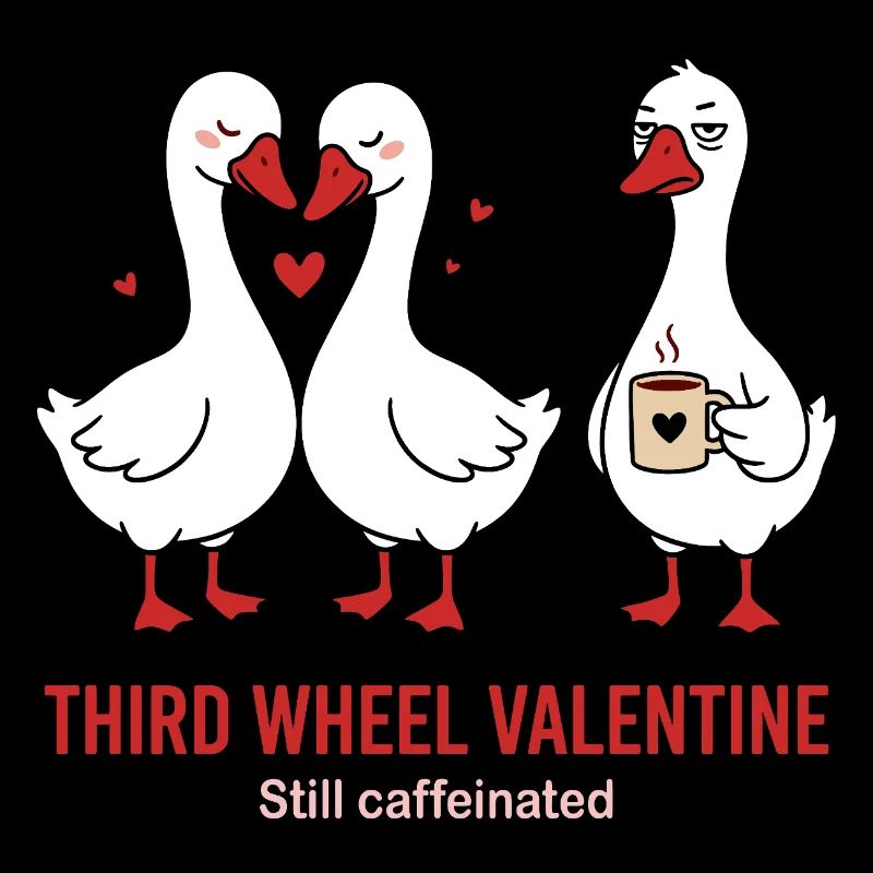 Third Wheel Valentine - Single Kaffee Design
