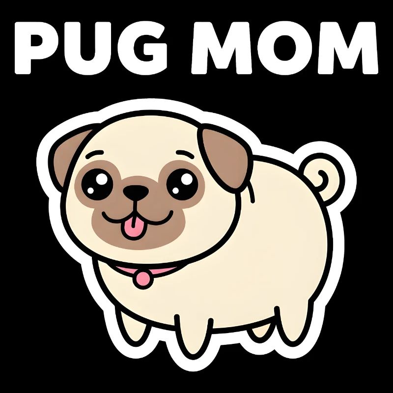 Süßes Mops-Mama-Hundeliebhaber-Design