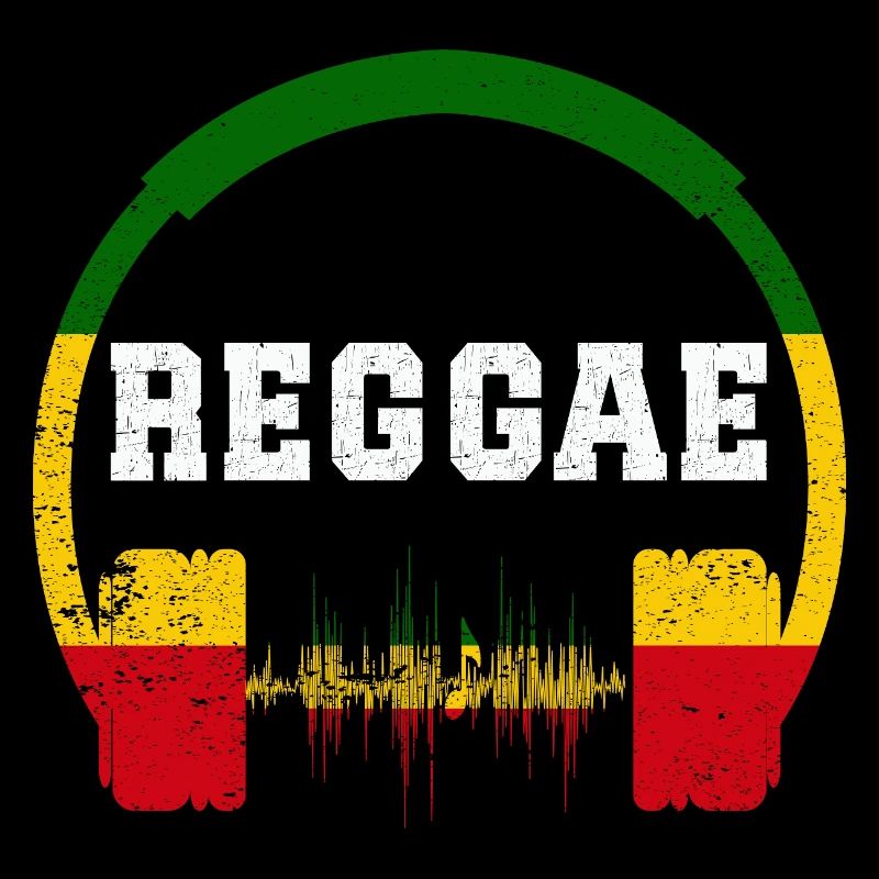 Reggae Kopfhörer Wellen-Design