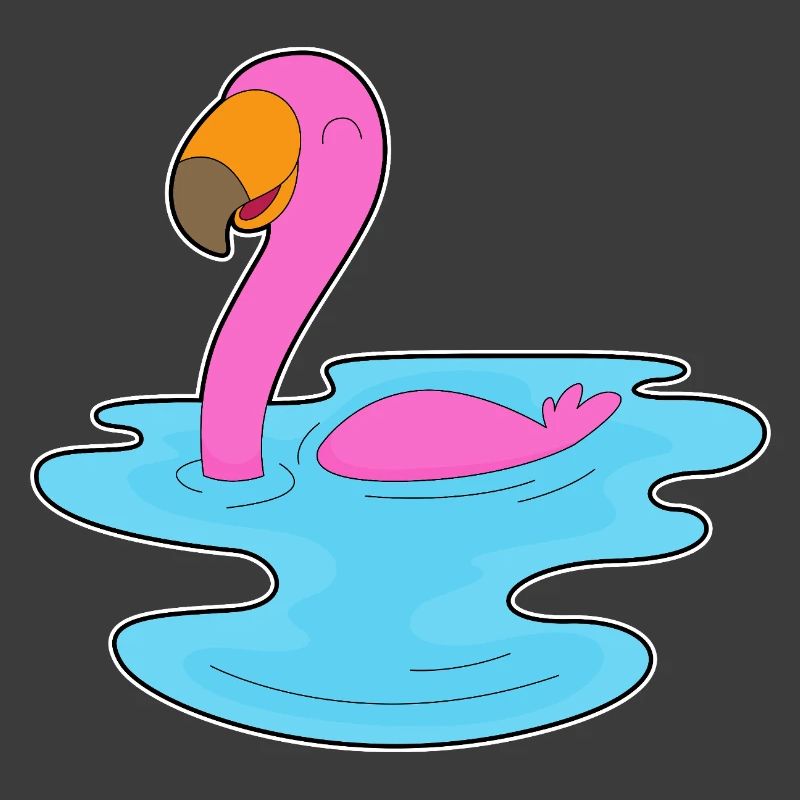 Flamingo Schwimmen