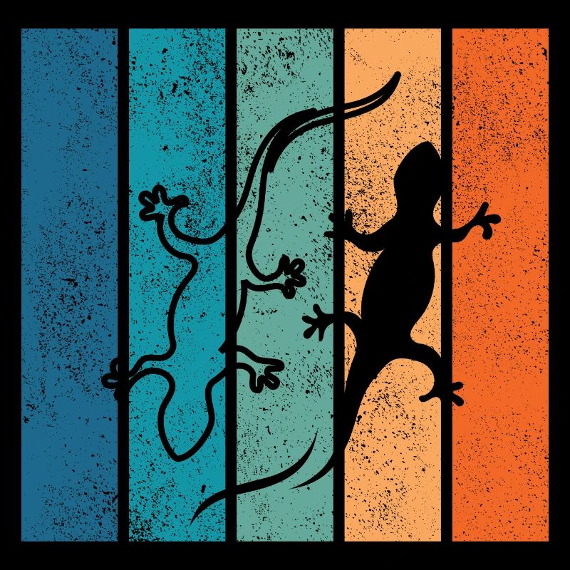Geckos im Regenbogenstreifen