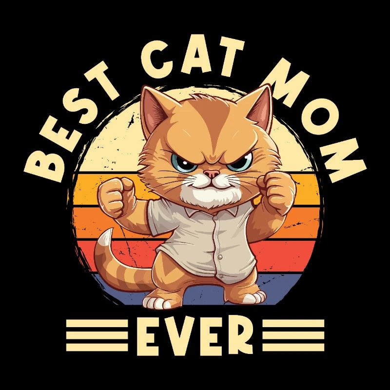 Meilleure maman de chat de tous les temps Dit drôle de maman de chat