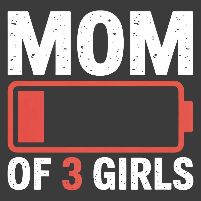 Logo de la batterie de la mère de trois filles