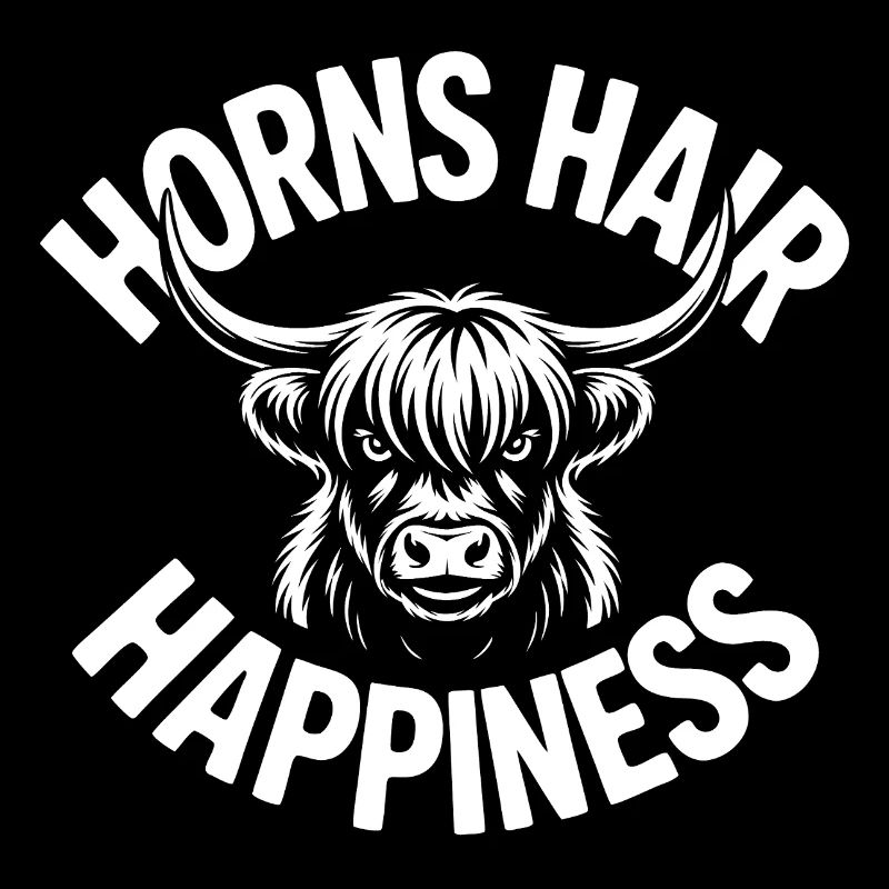 Cornes, Cheveux, Bonheur, Highlands,