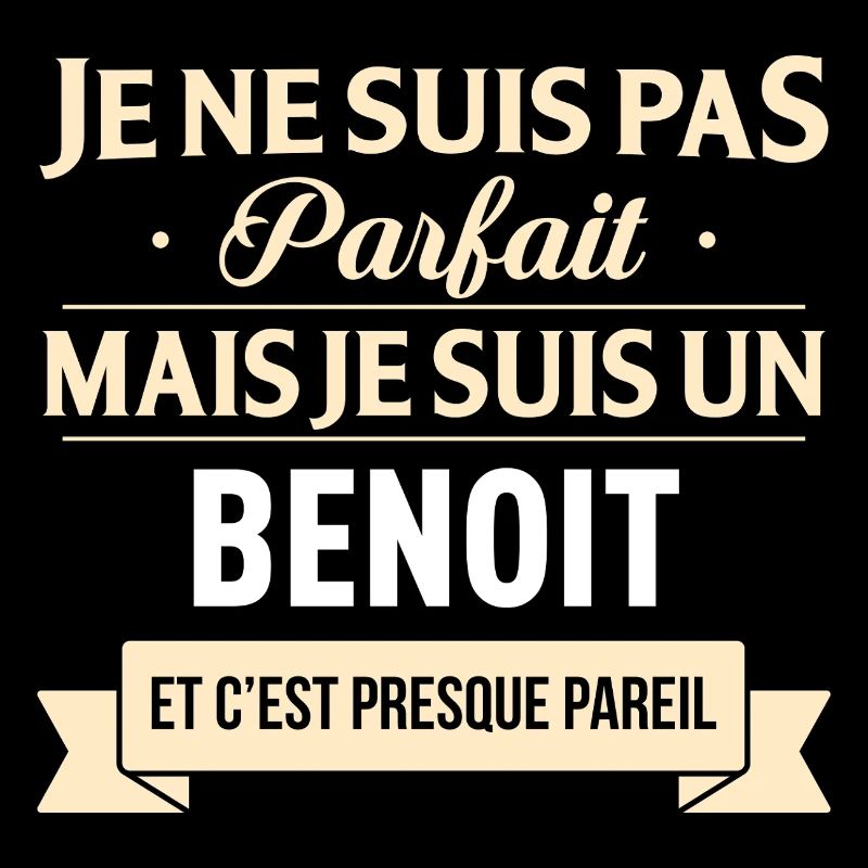 Je Ne Suis Pas Parfait Mais Je Suis Un Benoit E...