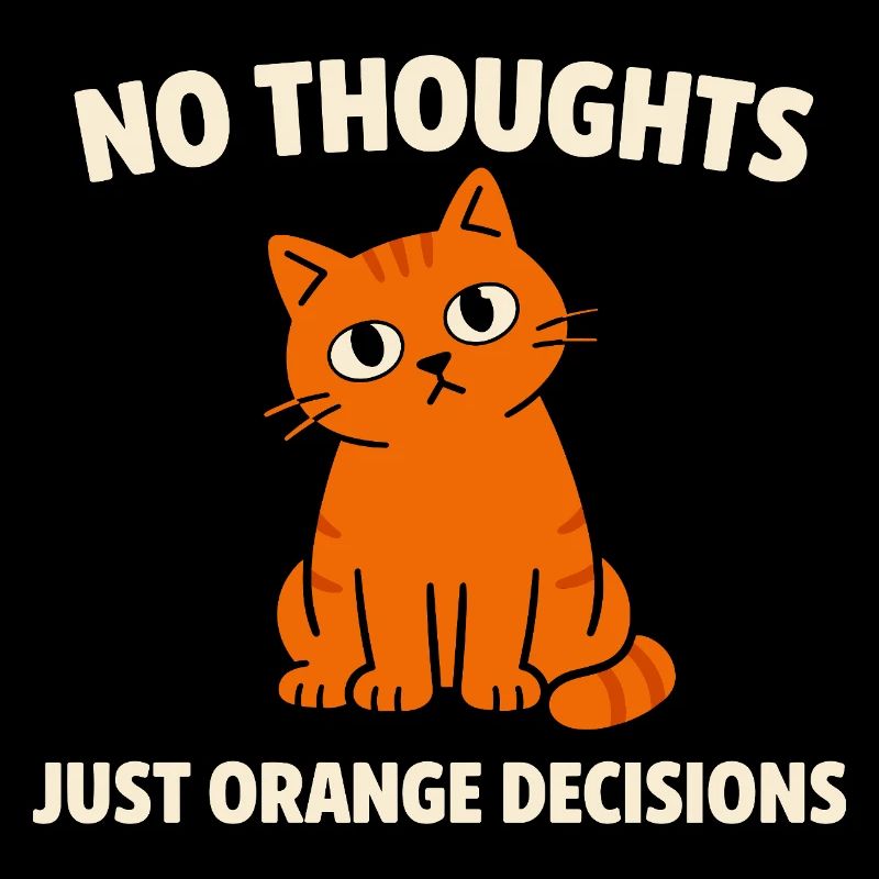 Chat Orange Chaos Drôle de Mème Chat Orange Tigré