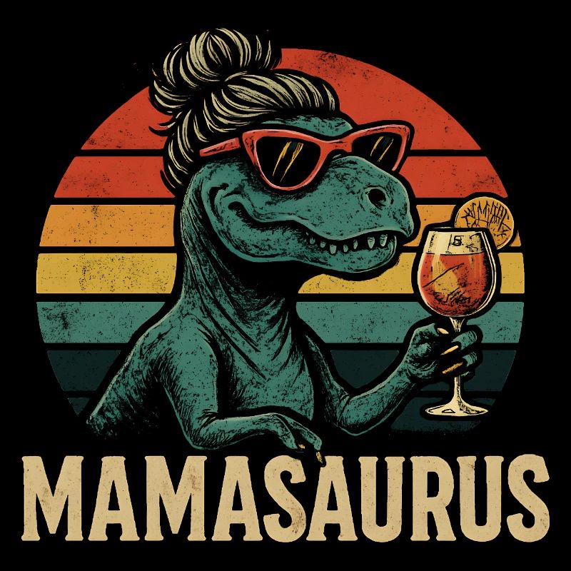 Mamasaurus Mama Mutter Geschenkidee Humor Lustig