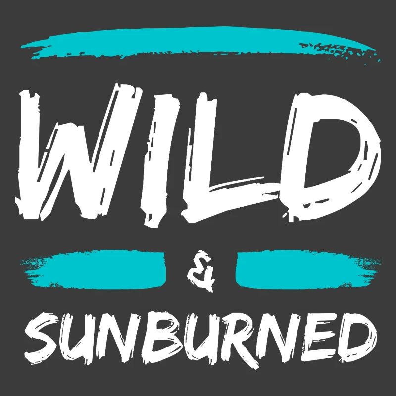 Wild & Sunburned Brush Text