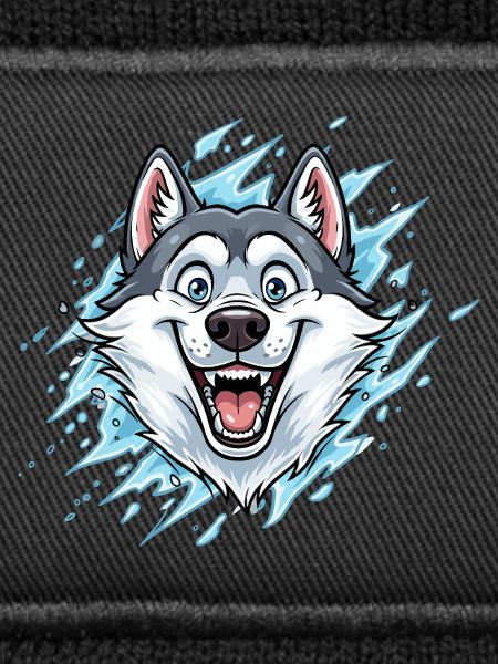 Cheerful Wolf Mascot Watersplash