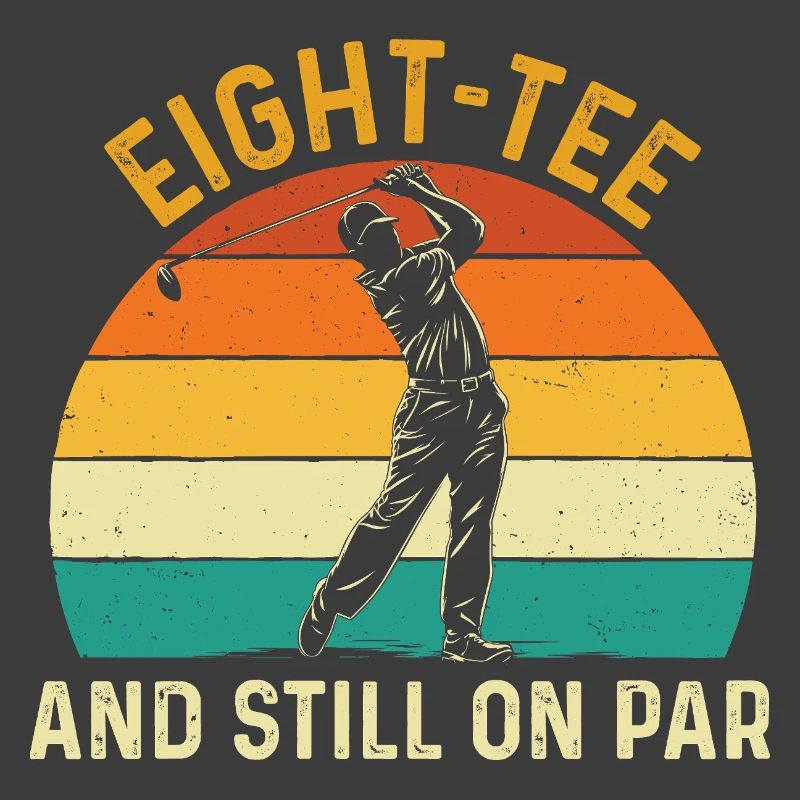 Achter Abschlag immer noch auf Par 80. Golf-Geburtstag