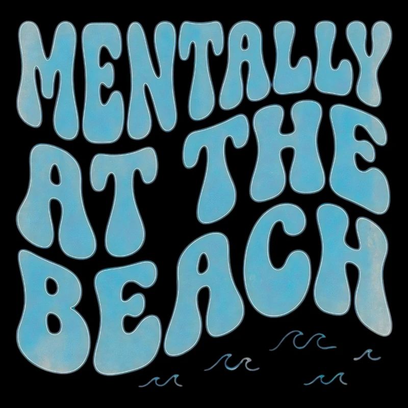 Mentally At The Beach – Tropical Retro Typography