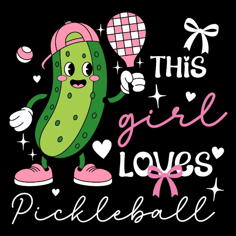 Coquette Pickleball-Mädchen süße Pickle