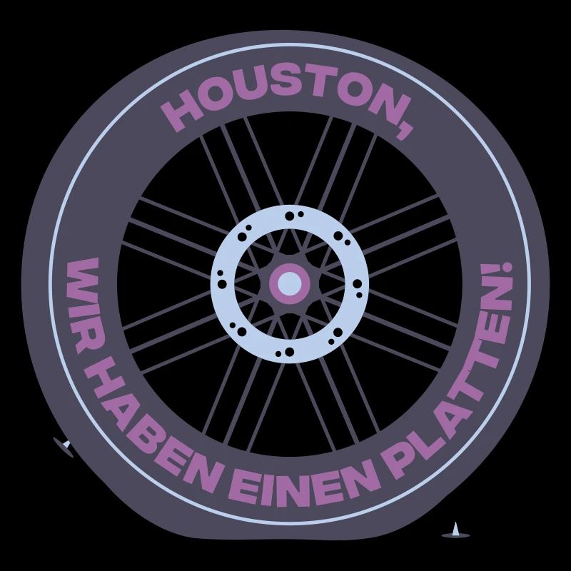 Blague sur la plaque de pneu de vélo à Houston