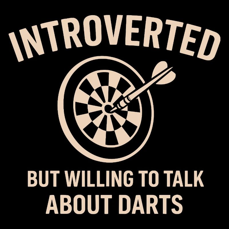 Darts Introvert Saying Shirt