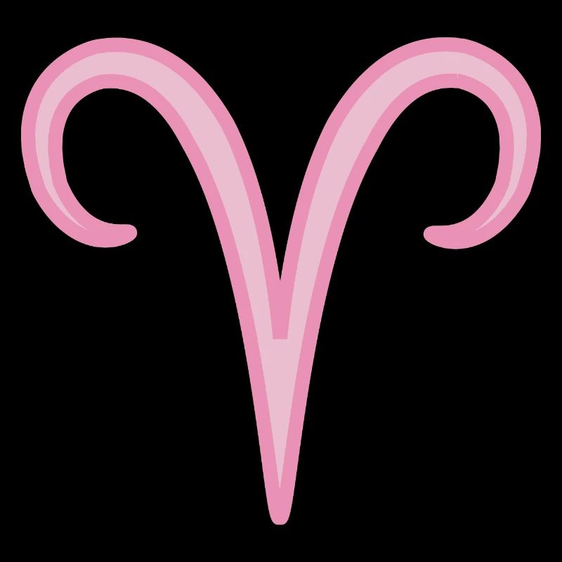 Widder-Sternzeichen Pastellrosa