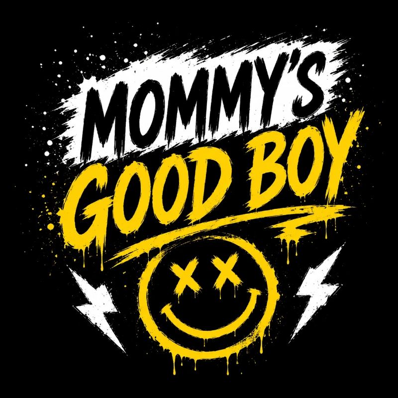 Le bon garçon de maman - Graffiti Smiley
