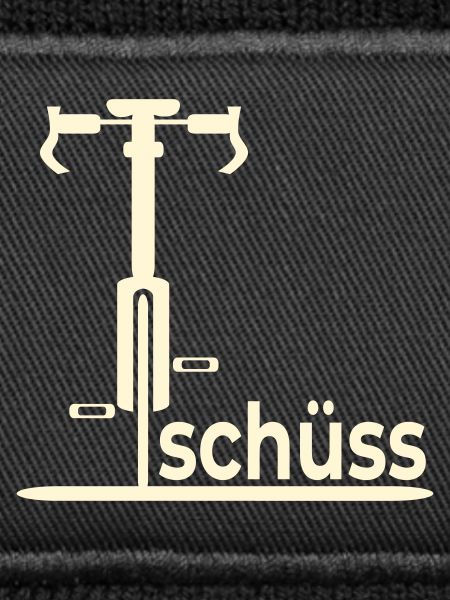 Abschied Fahrradfahrer - Tschüss