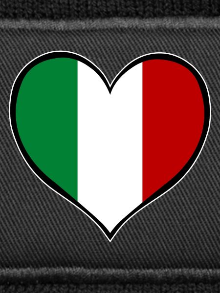 Italy Heart Flag