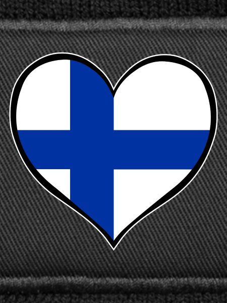 Finland Heart Flag