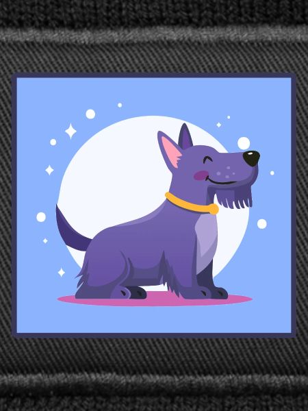 Lila Scottish-Terrier (Comic)