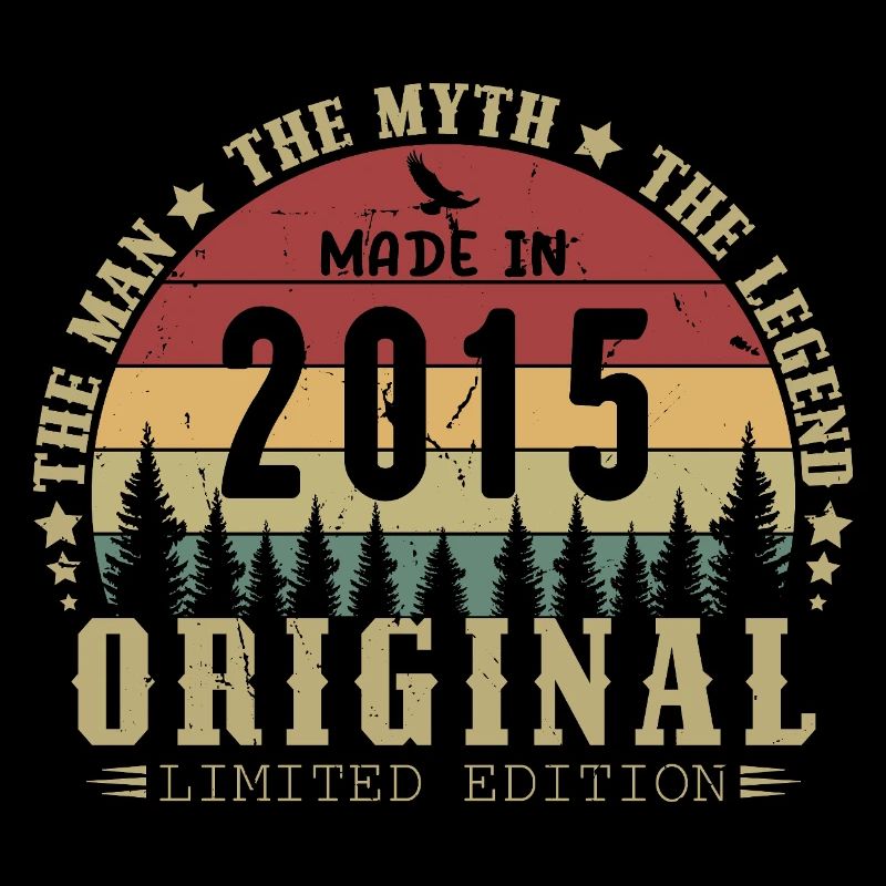 2015 Vintage Born 2015 Vintage Geburtstagsgeschenk
