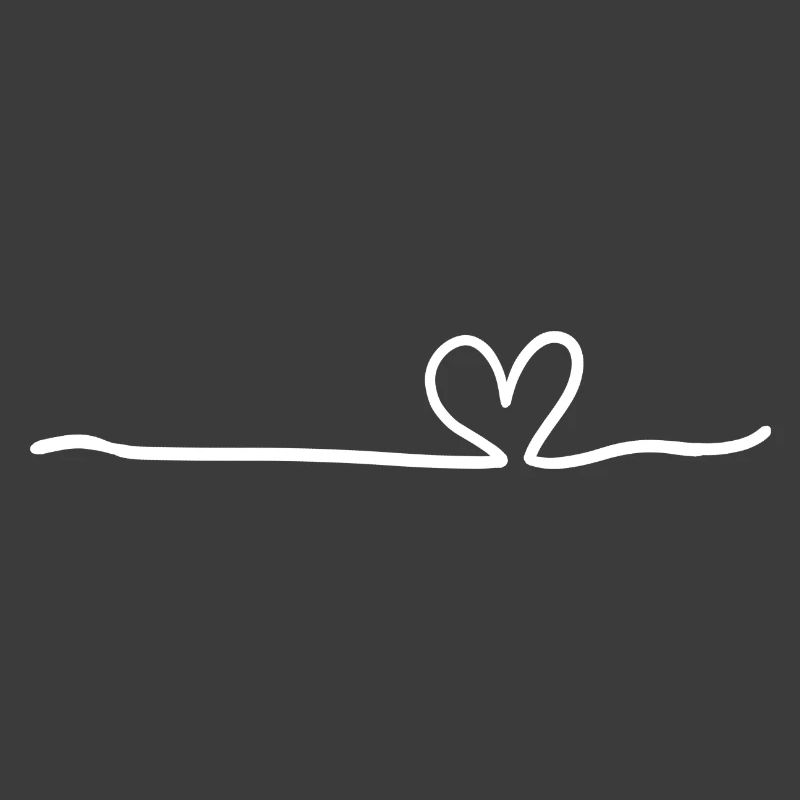 Heart Line White