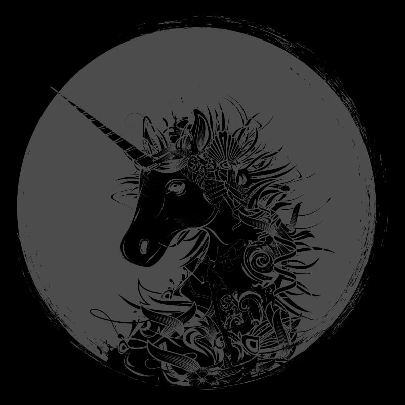 une tête de licorne