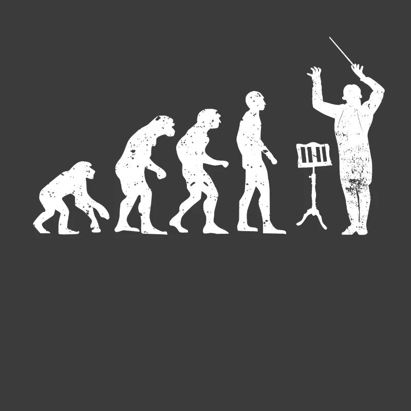 Dirigent Evolution Musiker Geschenkidee
