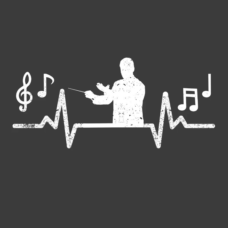 Dirigent Herzschlag Musiker Geschenkidee