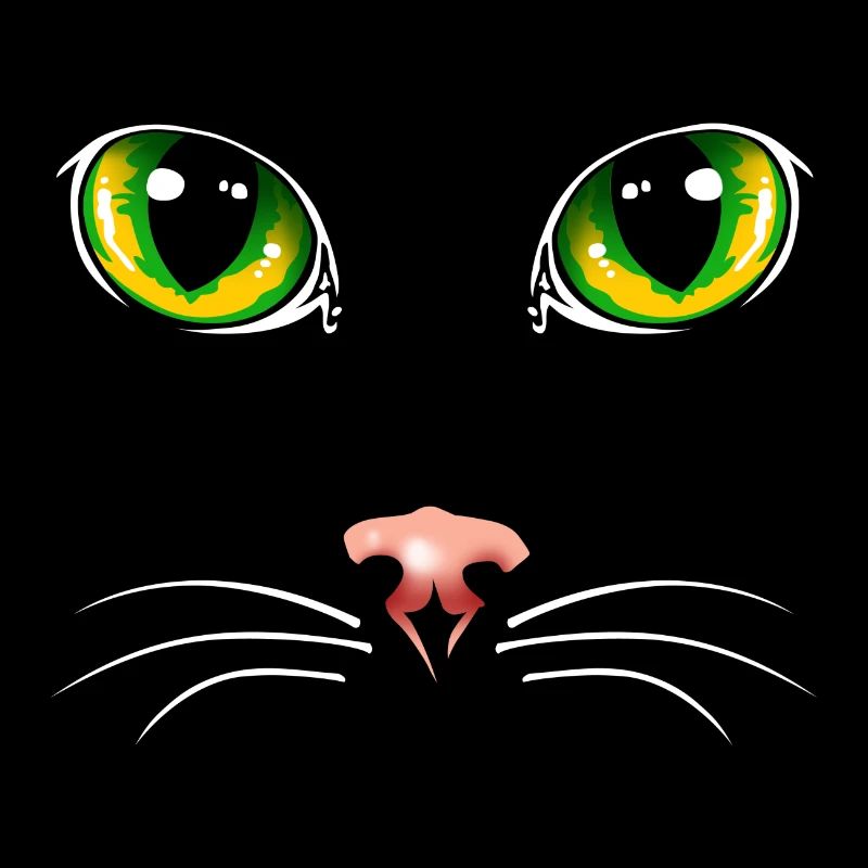 Yeux de chat noir