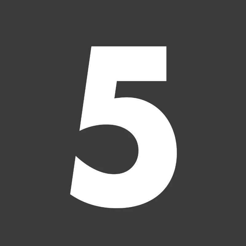 Number 5, number 5, 5, five, number five, five