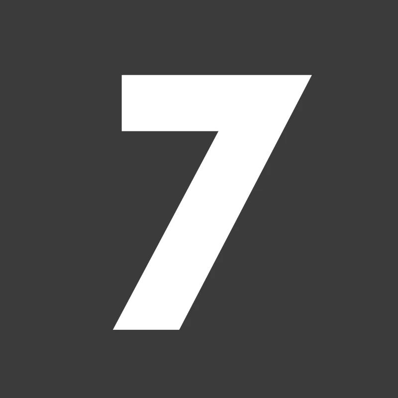 Numéro 7, numéro 7, 7, sept, numéro sept, sept,