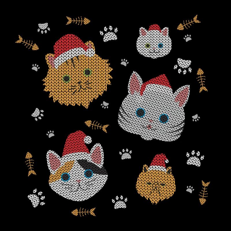 chats laids Noël pattes de chaton